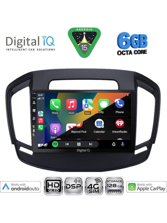 Digital IQ Car Audio System for Opel Insignia 2014-2017 Bluetooth USB WiFi GPS Apple CarPlay Android Auto with 9" Touch Screen
