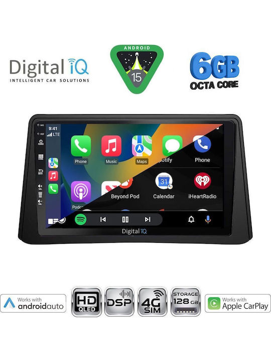 Digital IQ Car Audio System for Opel Mokka 2012-2015 Bluetooth USB WiFi GPS Apple CarPlay Android Auto with 9" Touch Screen