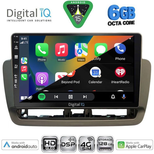 Digital IQ Ηχοσύστημα Αυτοκινήτου για Seat Ibiza 2012-2015 (Bluetooth/USB/WiFi/GPS/Apple-Carplay/Android-Auto) με Οθόνη Αφής 9"