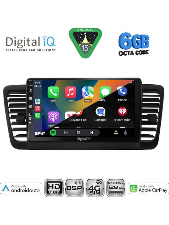 Digital IQ Car Audio System for Subaru Legacy / Outback 2002-2008 (Bluetooth/USB/WiFi/GPS/Apple CarPlay/Android Auto) with 9" Touch Screen