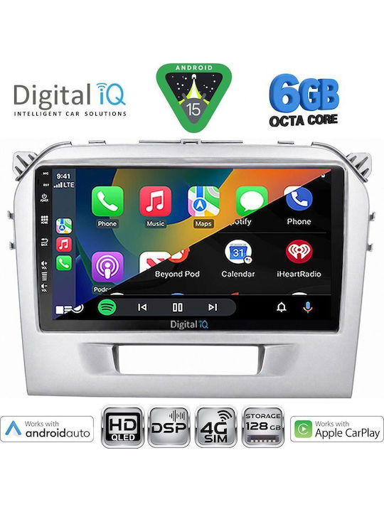 Digital IQ Car Audio System for Suzuki Vitara 2018 (Bluetooth USB Wi-Fi GPS Apple CarPlay Android Auto) with 9 Inch Touch Screen DIGITAL IQ BXF 17697SL CPAA