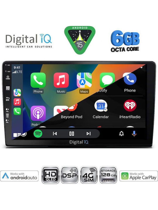Digital IQ Car Audio System for Toyota Land Cruiser 1998-2003 Bluetooth USB WiFi GPS Apple CarPlay Android Auto with 9" Touch Screen