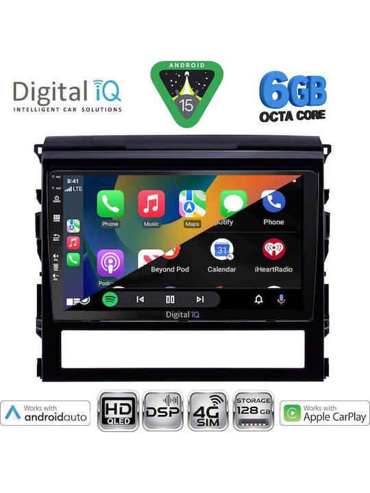 Digital IQ Car Audio System for Toyota Land Cruiser 2016-2019 Bluetooth USB WiFi GPS Apple CarPlay Android Auto with 9" Touch Screen