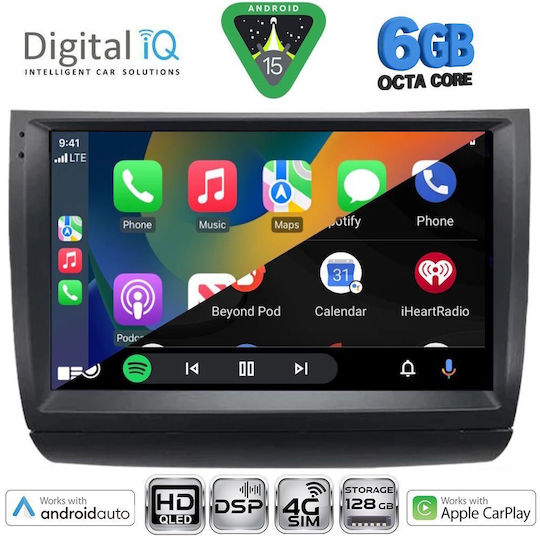 Digital IQ Ηχοσύστημα Αυτοκινήτου για Toyota Prius 2003-2009 (Bluetooth/USB/WiFi/GPS/Apple-Carplay/Android-Auto) με Οθόνη Αφής 9"