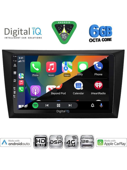 Digital IQ Car Audio System for Volkswagen Golf 2009-2012 Bluetooth USB WiFi GPS Apple CarPlay Android Auto with 9" Touch Screen