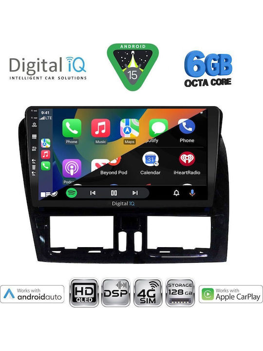 Digital IQ Car Audio System for Volvo XC 60 2009-2017 Bluetooth USB WiFi GPS Apple CarPlay Android Auto with 9" Touch Screen