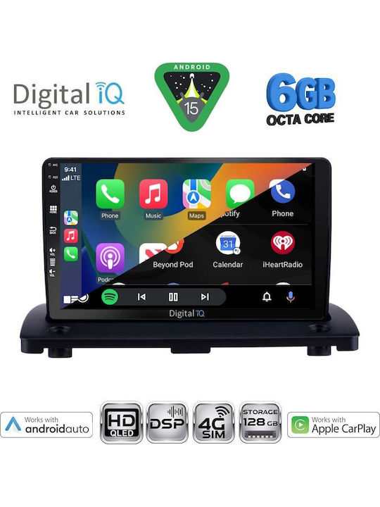 Digital IQ Car Audio System for Volvo XC 90 2002-2014 (Bluetooth/USB/WiFi/GPS/Apple CarPlay/Android Auto) with 9" Touch Screen