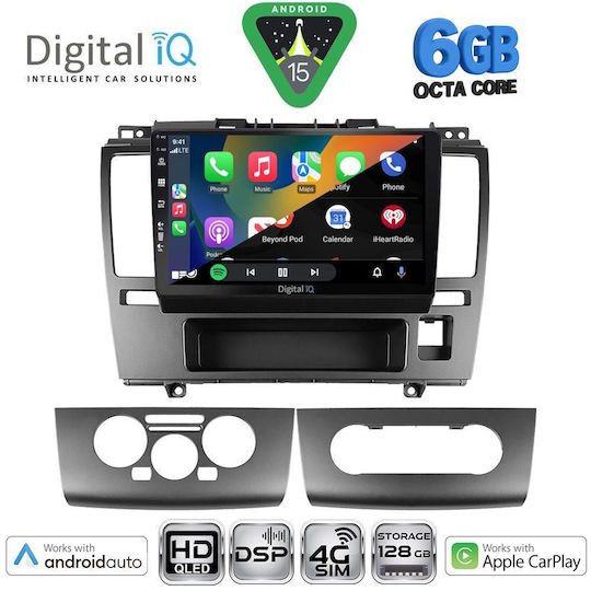 Digital IQ Car Audio System for Nissan Tiida 2004-2013 Bluetooth USB WiFi GPS Apple CarPlay Android Auto with 9" Touch Screen