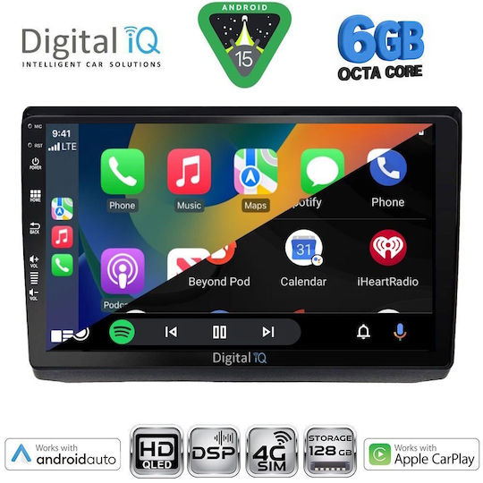 Digital IQ Ηχοσύστημα Αυτοκινήτου για Opel Vivaro Renault Trafic Nissan Primastar 2004-2015 (Bluetooth/USB/WiFi/GPS/Apple-Carplay/Android-Auto) με Οθόνη Αφής 10"