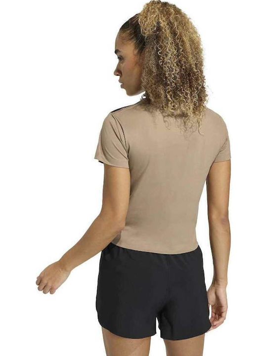 adidas Women's T-shirt Fast Drying Brown