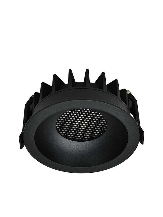 Led Cob Moon 15w Cct Round Black Optonica Bridgelux
