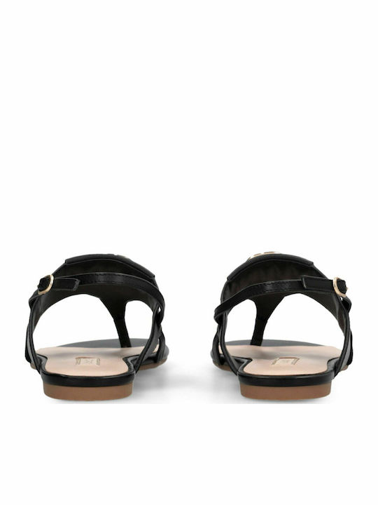 Sandale Casual Damă Din Piele Negre