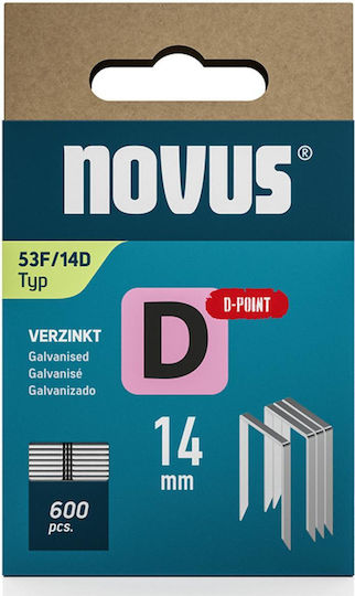 Staples D53f/d 11.3x14mm 600pcs Novus