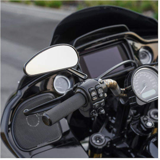 Arlen Ness Motorcycle Mirrors 2pcs Black