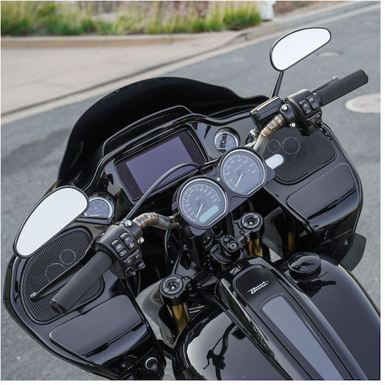 Arlen Ness Motorcycle Mirrors 2pcs Black