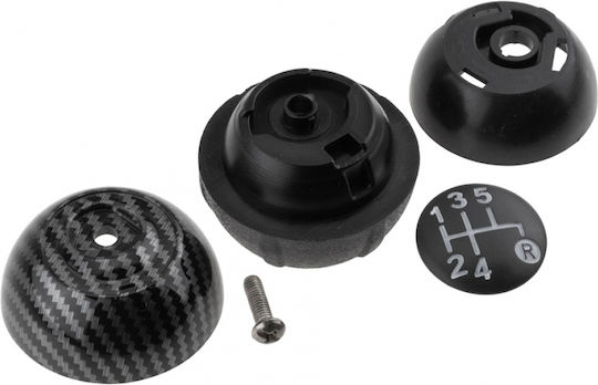 NTY Buton schimbător viteze pentru Fiat 500 2007+ Negru