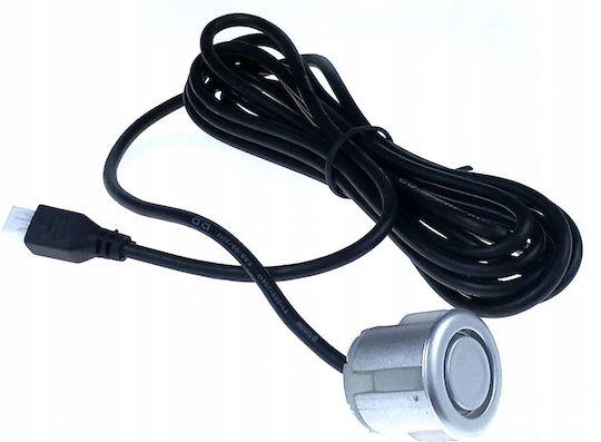 M-Tech Σύστημα Παρκαρίσματος Αυτοκινήτου με Buzzer και 4 Αισθητήρες 18mm σε Ασημί Χρώμα