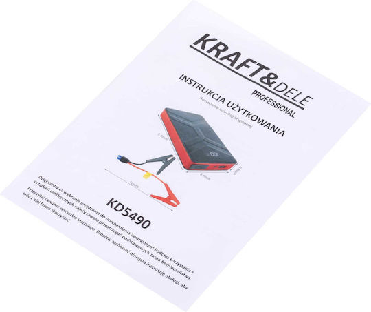 Kraft & Dele Portabil Starter Baterie Auto 10000mAh cu Banca de alimentare / USB