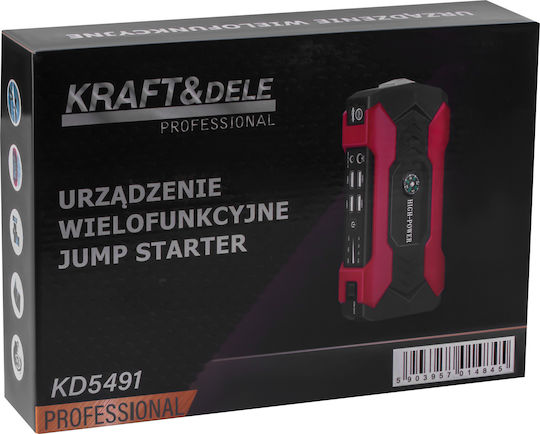 Kraft & Dele Starter Portabil Pentru Baterii Auto Și Motocicletă 28000mAh Cu Bancă De Alimentare USB Obiectiv 12V