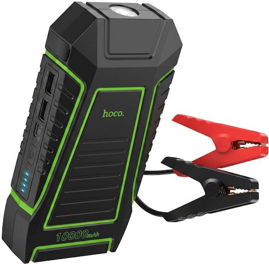Hoco QS1 Portable Car Battery Starter 10000mAh with Power Bank USB Flashlight 12V