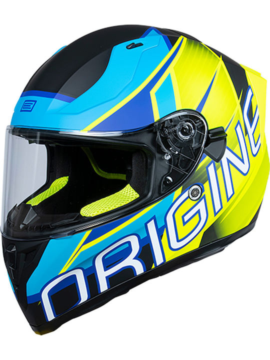 Origine FF Strada Matt Black / Blue Мотоциклетна каска Full Face ECE 22.05