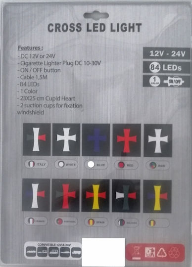 LED Car Interior Sign 12V Red