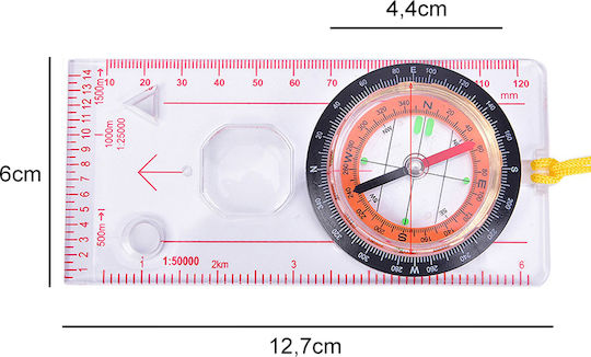 Cartographic Map Compass Plate Compass String Travel Father's Day