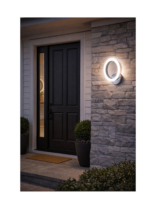 Jiju Corp de iluminat de perete modern cu LED integrat și lumină alb cald 21x18x5cm