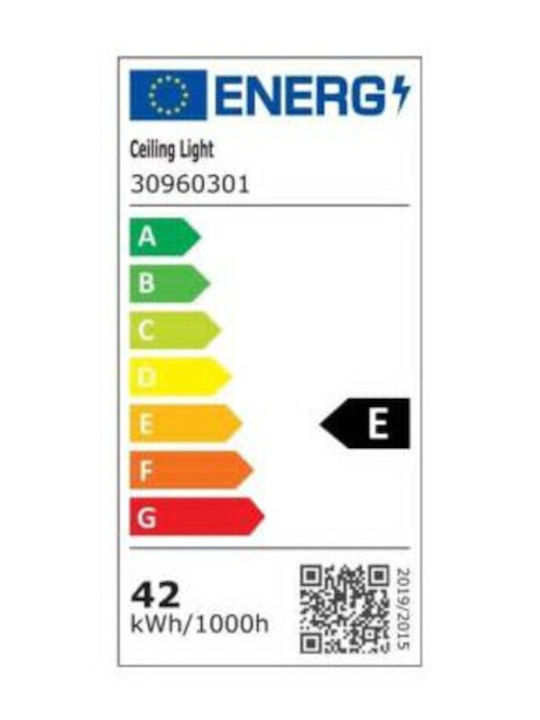 Jiju Panou LED Rotund 24W Cu Lumină Alb Cald 3000K