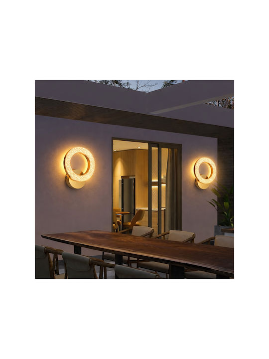 Lightplanet Corp de Iluminat de Perete Modern cu LED Integrat și Lumină Alb Cald Transparent 19x15.5x6cm