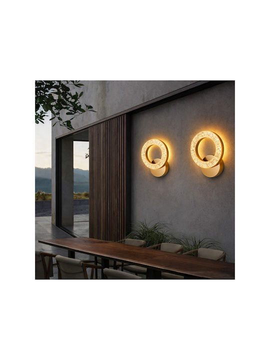 Lightplanet Corp de Iluminat de Perete Modern cu LED Integrat și Lumină Alb Cald Transparent 19x15.5x6cm