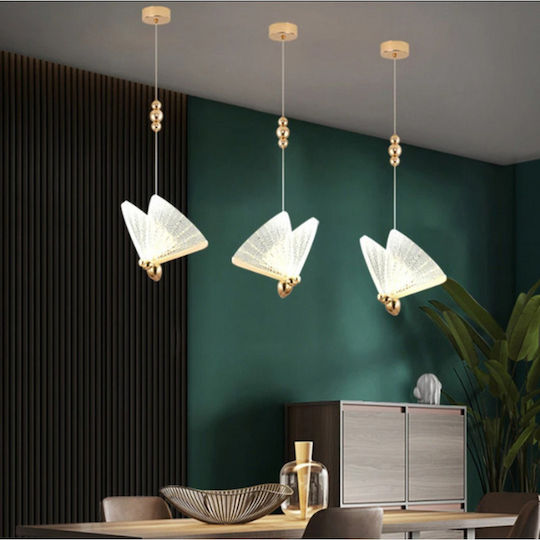 Jiju Lumini Suspendate Auriu LED