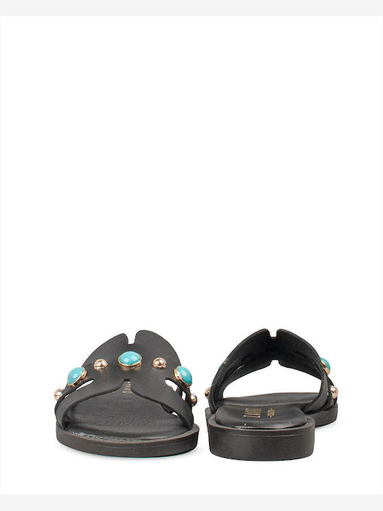 Women's Flat Sandals Black VENUS-61151 Black