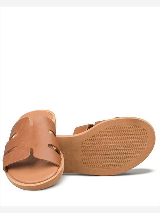 Women's Flat Sandals Brown VENUS-61162 Camel