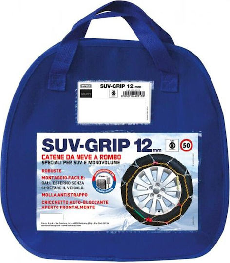 Cora SUV-Grip 213 Αντιολισθητικές Αλυσίδες Πάχους 12mm Αυτοκινήτου 4x4 2τμχ