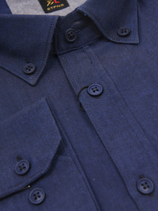 Long Sleeve Blue Shirt