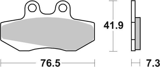 Brembo Τακάκια Μοτοσυκλέτας Εμπρός για Aprilia Tuareg