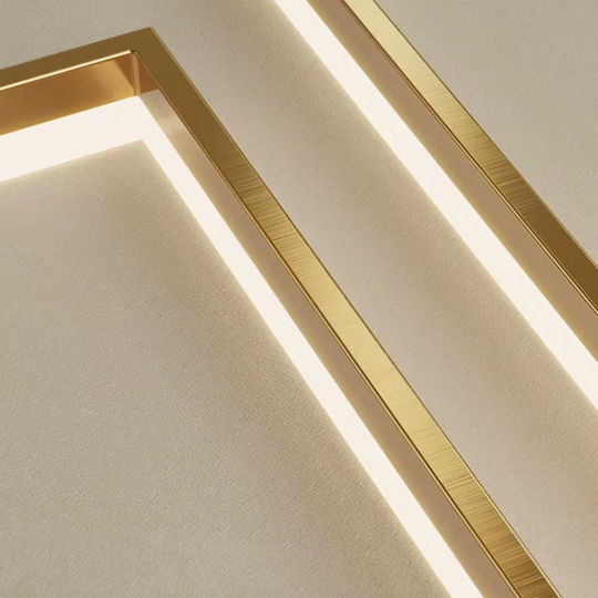 Jiju Lumini Suspendate Auriu LED Cu Lumină Alb Natural