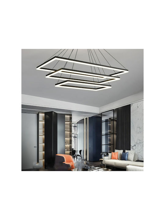 Jiju Lumini Suspendate Negru LED