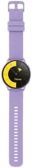 TITMO O-200 Waterproof Smartwatch with Heart Rate Monitor Lavender Purple