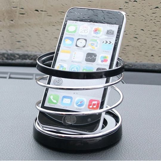 Car Cup Holder 1 Slot Adhesive Tape Black