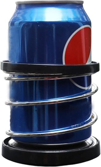 Car Cup Holder 1 Slot Adhesive Tape Black