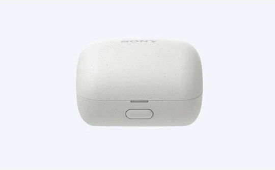 Sony LinkBuds Bluetooth Handsfree Ακουστικά με Αντοχή στον Ιδρώτα και Θήκη Φόρτισης Λευκά