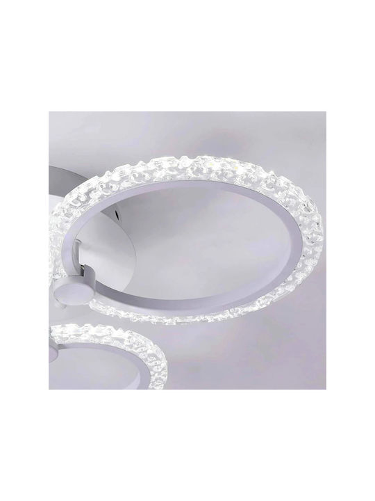 Lightplanet Plafonieră de Tavan 59εκ. Albă cu LED Integrat și Telecomandă