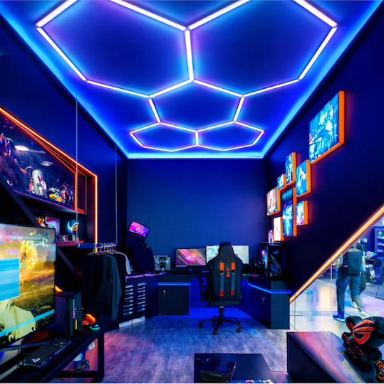 Lightplanet Διακοσμητικό Φωτιστικό LED RGB Hexagon