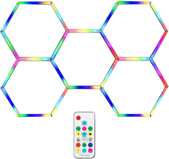 Lightplanet Διακοσμητικό Φωτιστικό LED RGB Hexagon