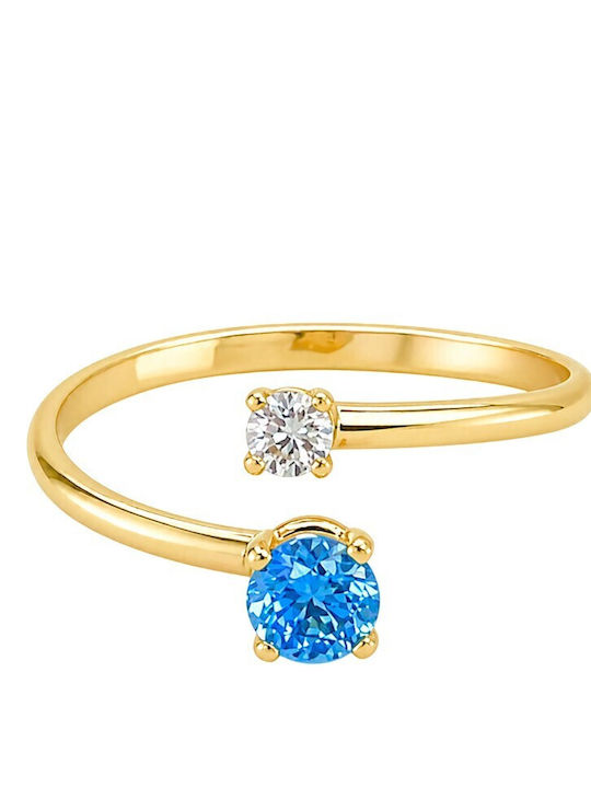 Xryseio Women's Ring with Zircon Gold 9K