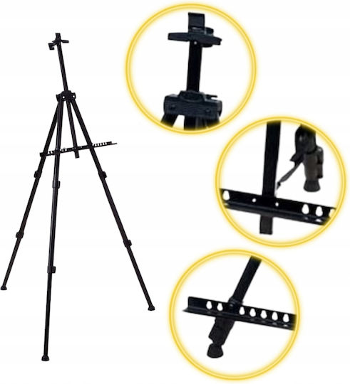 Norimpex Καβαλέτο Ζωγραφικής Αλουμινίου 12x63cm με Θήκη Μεταφοράς