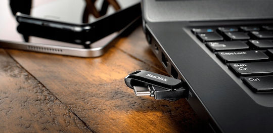 Sandisk Ultra Dual Drive Go 2TB USB 3.2 Stick με σύνδεση USB-C Μαύρο