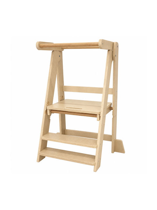 Learning Tower for Painting from Wood Beige